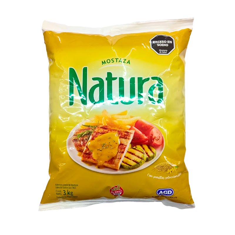 MOSTAZA NATURA BOLSA 3 Kgs