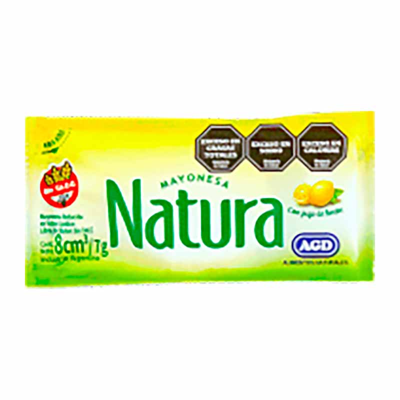 MAYONESA NATURA PORCION 192x8 Grs