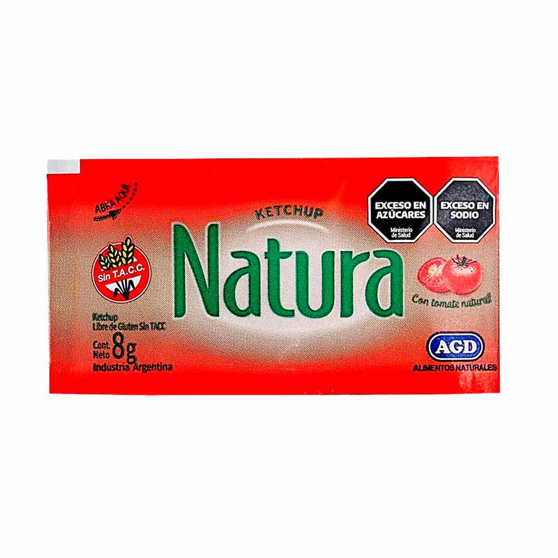 KETCHUP NATURA PORCION 192x8 Grs