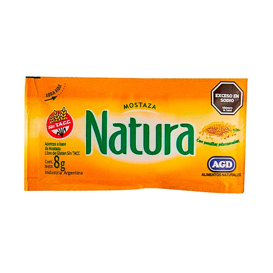 MOSTAZA NATURA PORCION 192x8 Grs