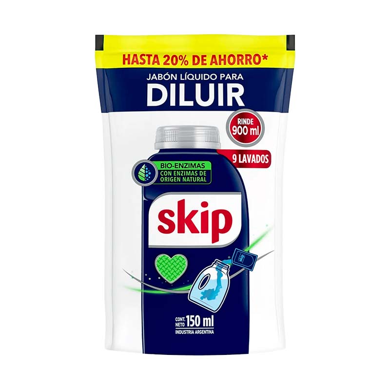 JABON LIQ. SKIP P/DILUIR 150 ml.