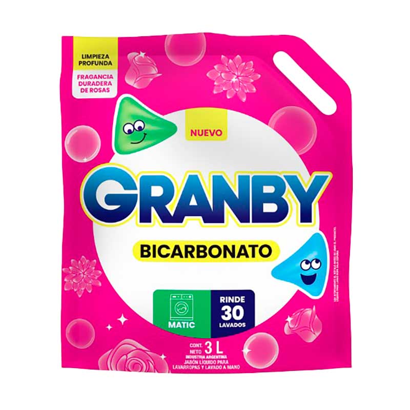 JABON LIQ. GRANBY ROSAS 3 Lt.