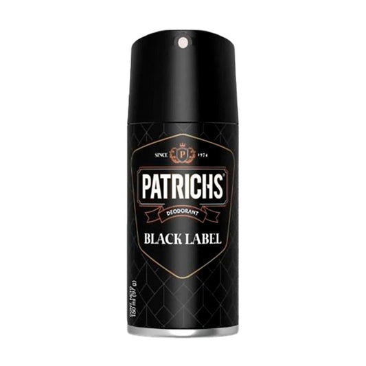 DESODORANTE PATRICHS BLACK LB 150 ml.