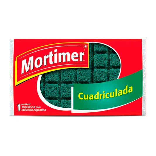 ESPONJA MORTIMER CUADRICULADA 96 Un.