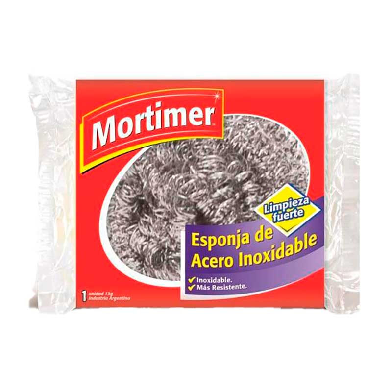 ESPONJA MORTIMER PLATEADA 1 Un.