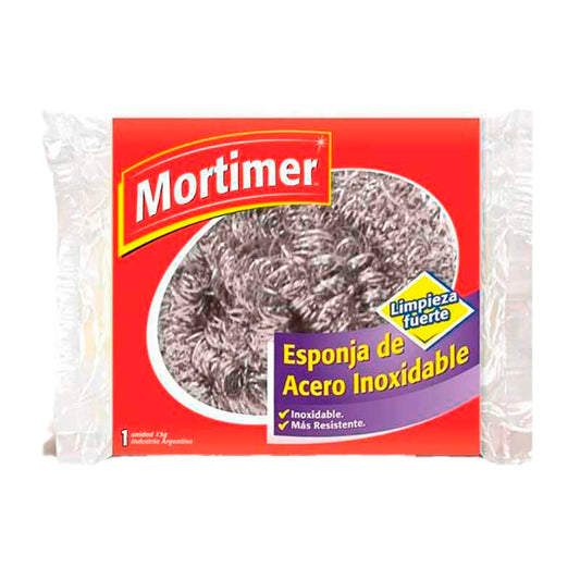 ESPONJA MORTIMER PLATEADA 1 Un.