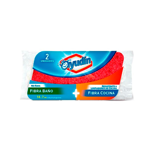 ESPONJA AYUDIN FIBRA BA�O COCINA 1 Un.