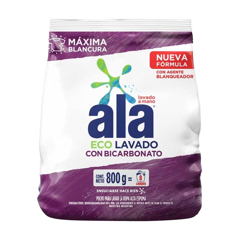 JABON POLVO ALA LAV A MANO BIC 800 Grs
