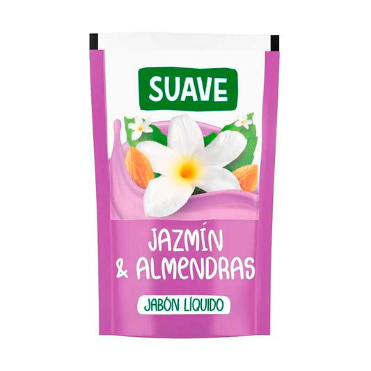 JABON LIQ. SUAVE JAZMIN Y ALM 220 ml.