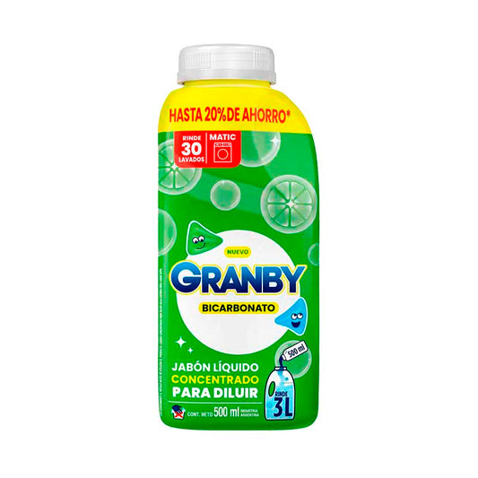 JABON LIQ. GRANBY LIMON P/DILUIR 500 ml.