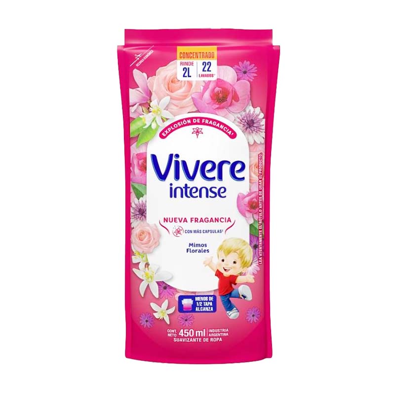 SUAVIZANTE VIVERE MIMOS FLOR 450 CC.
