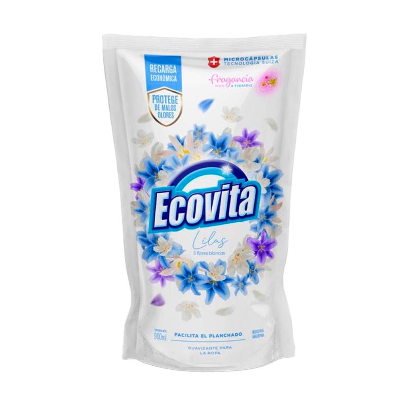 SUAVIZANTE ECOVITA FLORES 900 ml.