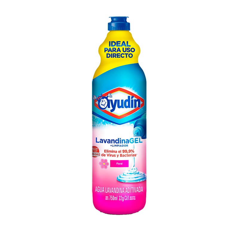 LAVANDINA AYUDIN GEL FLORAL 750 ml.