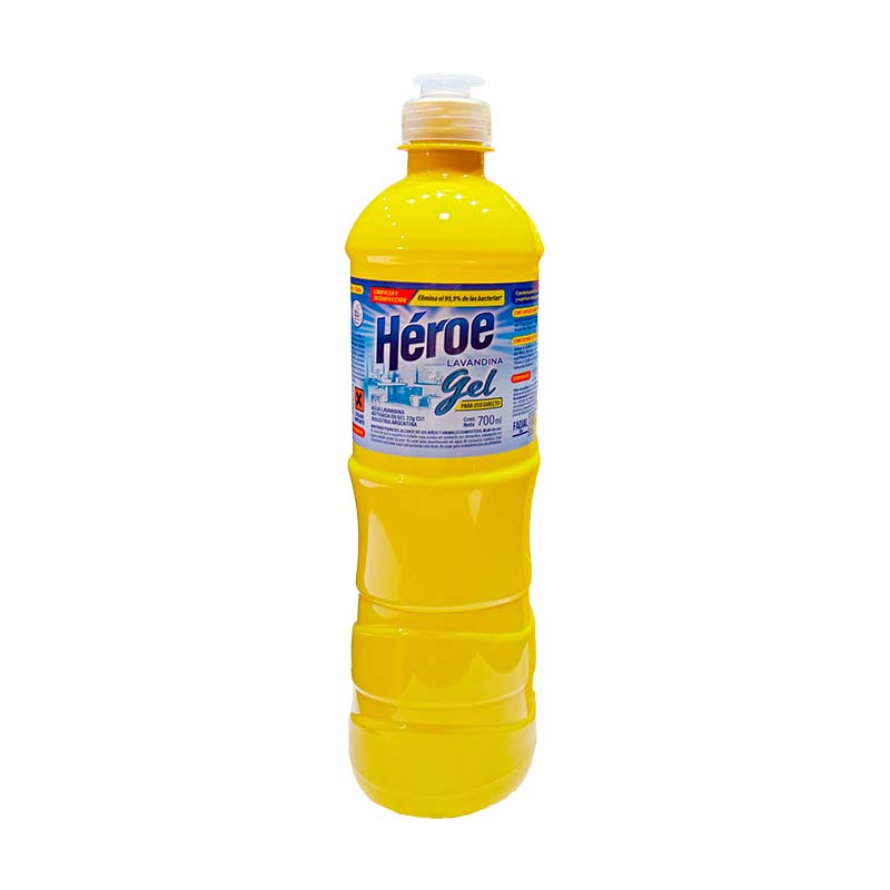 LAVANDINA HEROE EN GEL 700 CC.