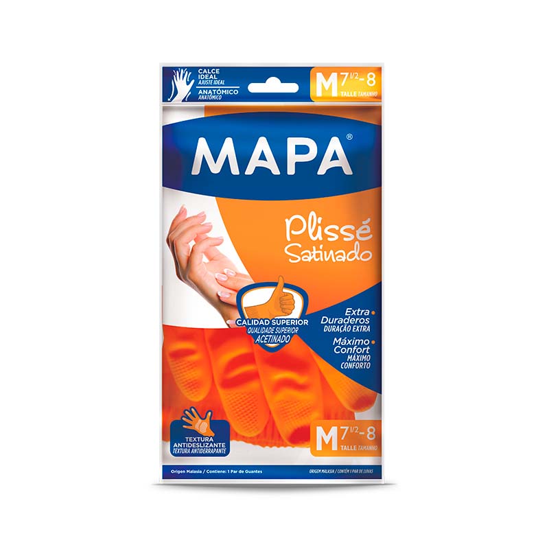 GUANTE MAPA PLISSE M Un.