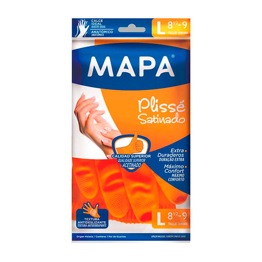 GUANTE MAPA PLISSE L Un.