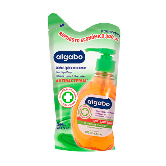 JABON LIQ. ALGABO ANTIBACTERIAL D/P 300