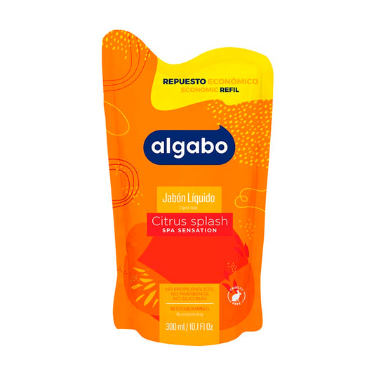 JABON LIQ. ALGABO CITRUS D/P 300 ml.