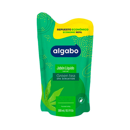 JABON LIQ. ALGABO GREEN TEA D/P 300 ml.