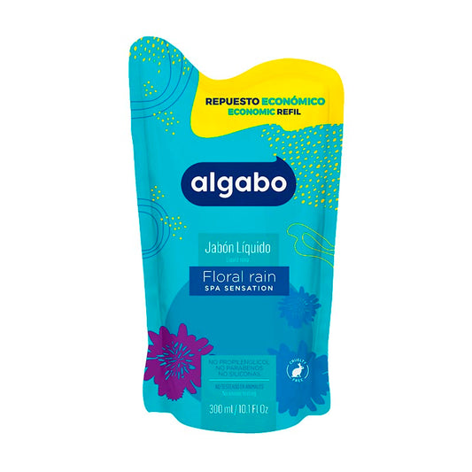 JABON LIQ. ALGABO FLORAL D/P 300 ml.