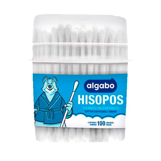 HISOPOS ALGABO TUBO 100 Un.