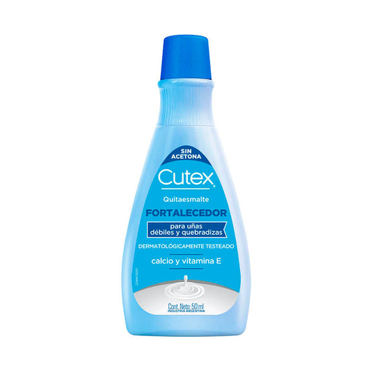 QUITAESMALTE CUTEX FORTALECEDOR 50 ml.