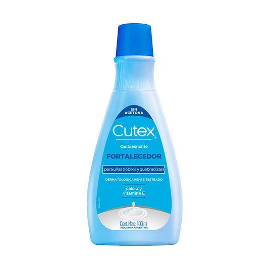QUITAESMALTE CUTEX FORTALECEDOR 100 ml.