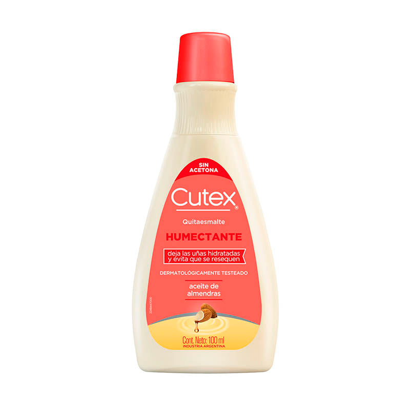 QUITAESMALTE CUTEX HUMECTANTE 100 ml.