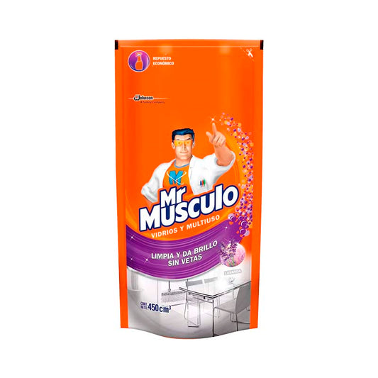 LIMPIADOR Mr.MUSCULO Vidrio Lav 450 CC.
