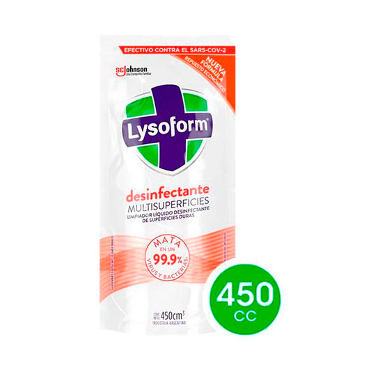 LIMPIADOR LYSOFORM MULTSUP D/P 450 CC.