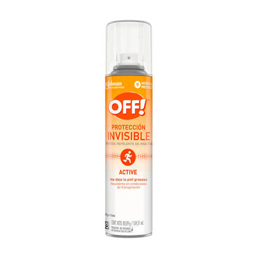 REPELENTE OFF INVISIBLE ACTIVE 104.5 ml.