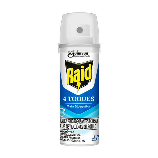 INSECT. RAID 4 TOQUES S/OLOR 43.7 CC.