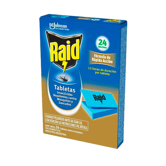 TABLETAS RAID 24 Un.
