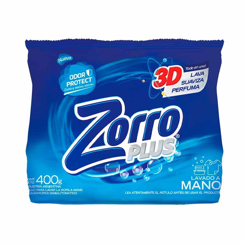JABON POLVO ZORRO Control AE 400 Grs