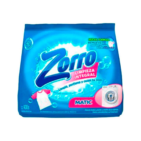 JABON POLVO ZORRO Control BE 400 Grs