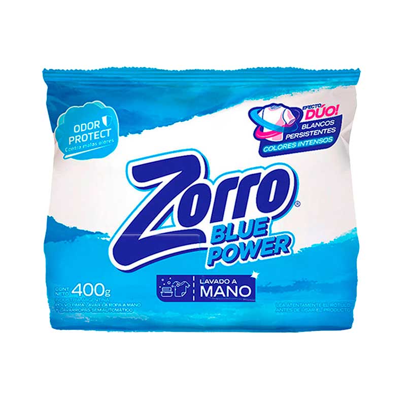 JABON POLVO ZORRO B.POW MANO 400 Grs