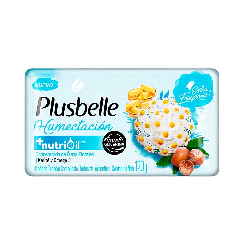 JABON GLICERINA PLUSBELLE HUMECT. 120 Gr