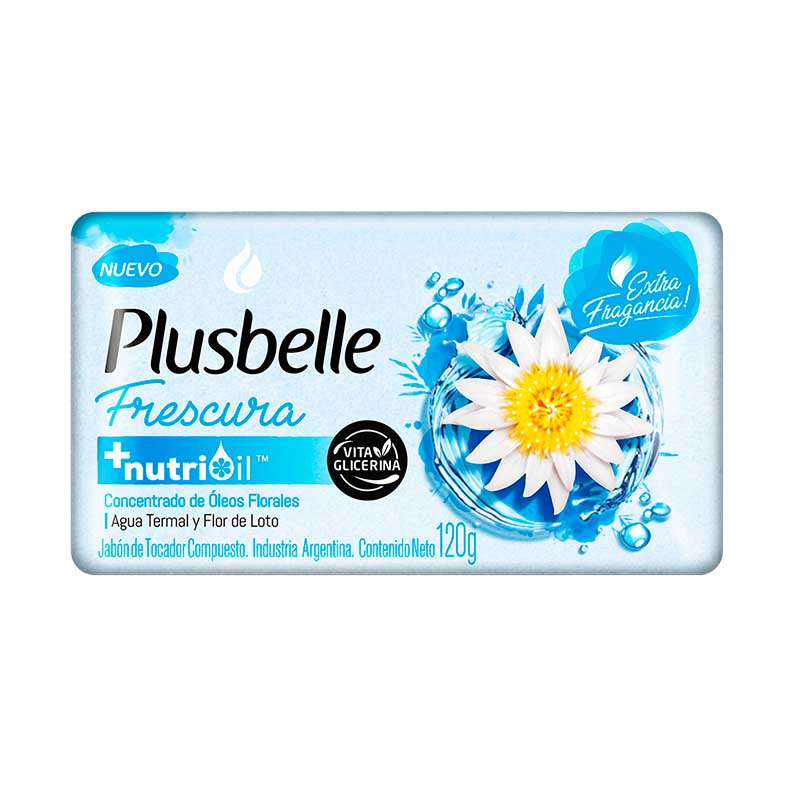 JABON GLICERINA PLUSBELLE FRESCURA 120 G