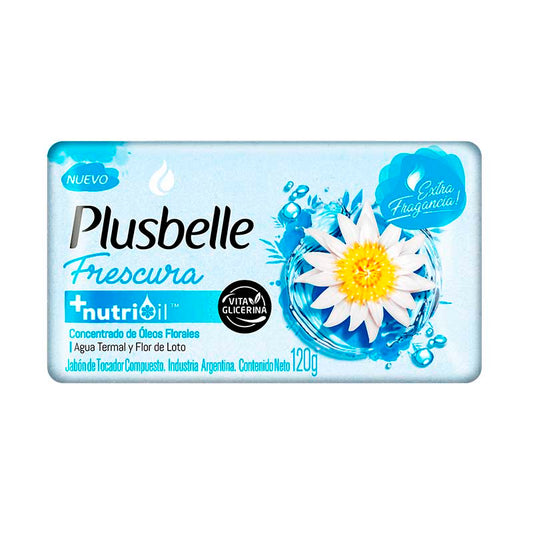 JABON GLICERINA PLUSBELLE FRESCURA 120 G