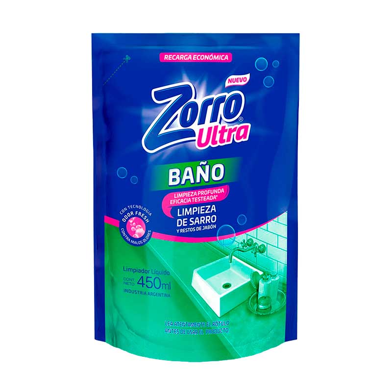 LIMPIADOR ZORRO BA�O 450 ml.