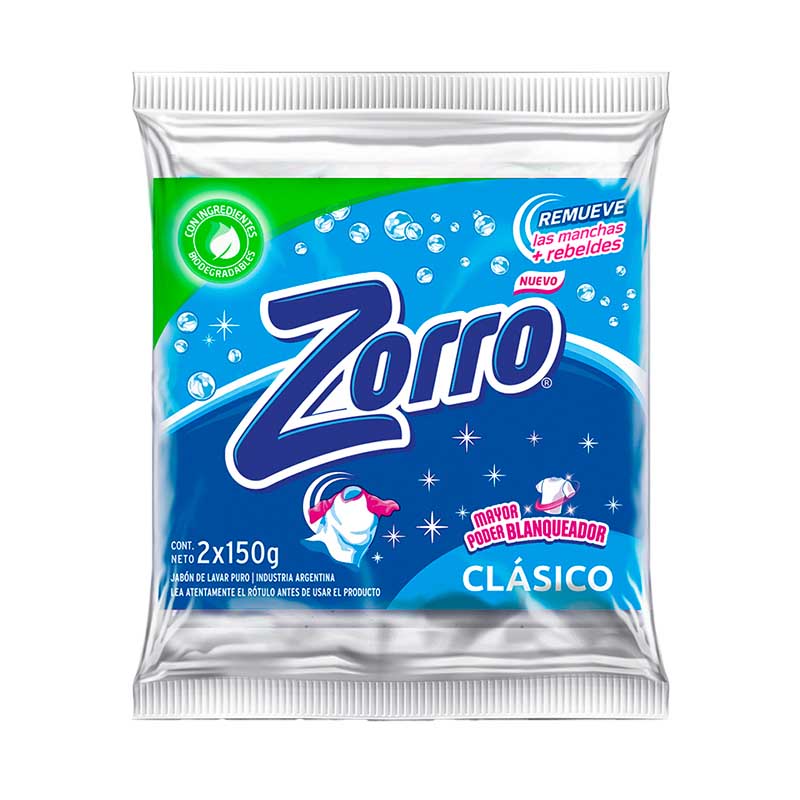 JABON PAN ZORRO 2 x 150 Grs