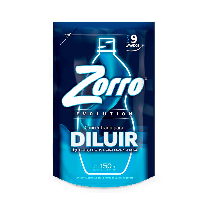JABON LIQ. ZORRO EVOLTION D/P 150 ml.