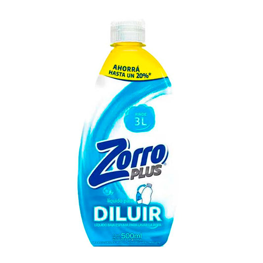 JABON LIQ. ZORRO P/DILUIR PLUS 500 ml.