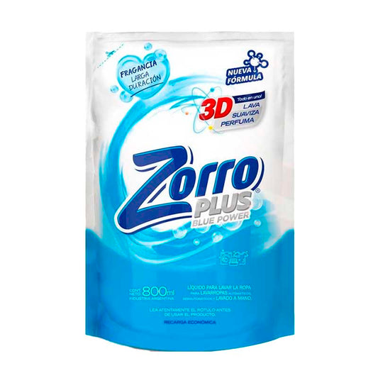 JABON LIQ. ZORRO B.POW D/P 800 CC.