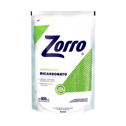 JABON LIQ. ZORRO BICARBONATO 800 ml.