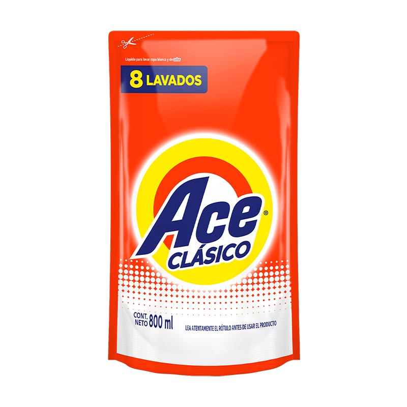 JABON LIQ. ACE CLASICO D/P 800 ml.