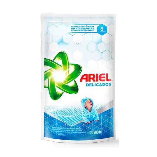 JABON LIQ. ARIEL DELICADOS D/P 800 ml.
