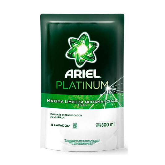 JABON LIQ. ARIEL PLATINUM 800 ml.