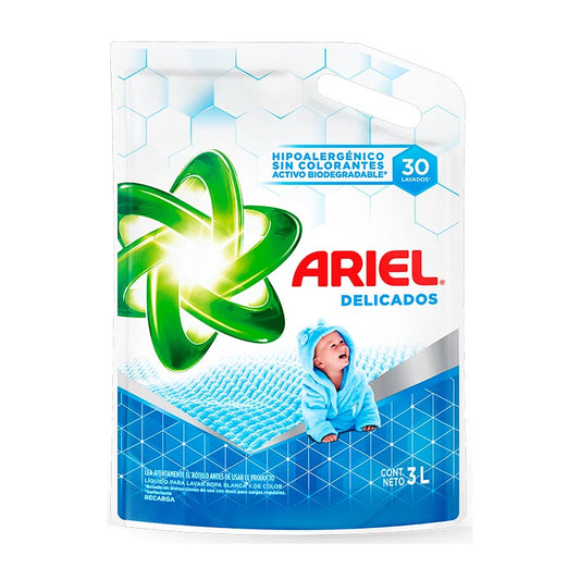 JABON LIQ. ARIEL DELICADOS D/P 3 Lt.