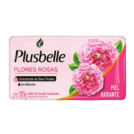 JABON TOC. PLUSBELLE FLORES ROSAS 120 Grs